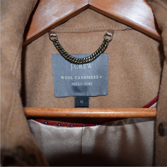 J. Crew Nello Gori Wool & Cashmere Belted Trench Coat - Picture 7 of 10